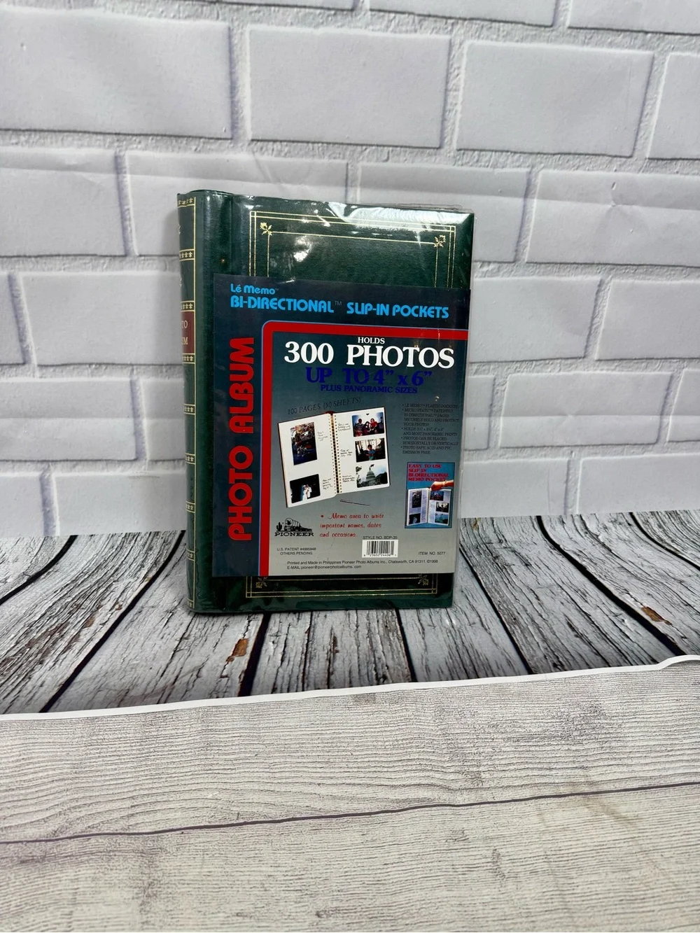 Pioneer Le Memo 300 Photo Album Green Holds 300 4x6 Photos  Slip-In BDP-35